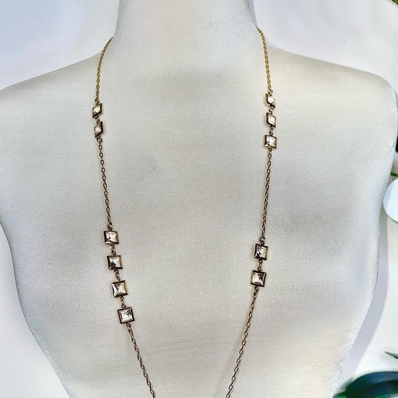Vintage J.Crew Runway Couture Crystal Necklace - Picture 9 of 11